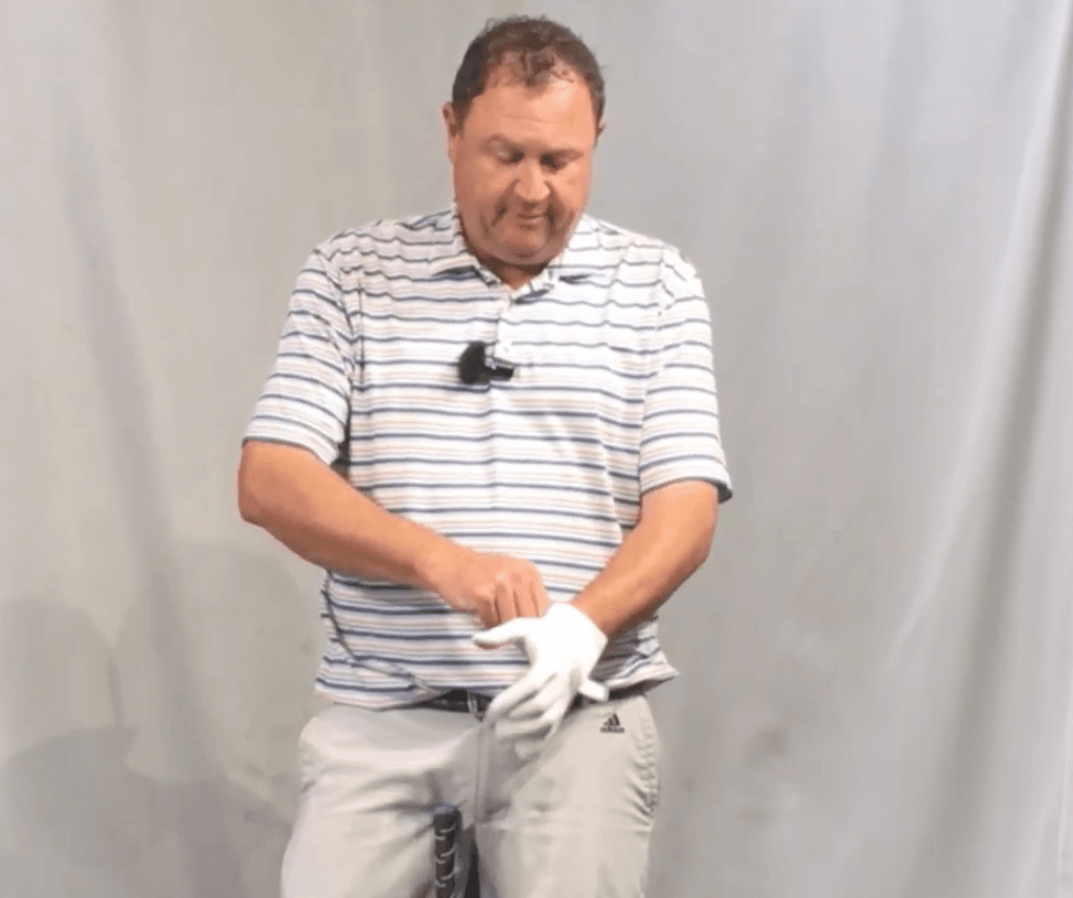 Golf Glove Concentration Drill