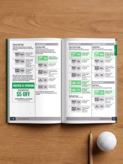 The pass open at a page of courses and deals