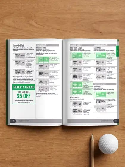 The pass open at a page of courses and deals