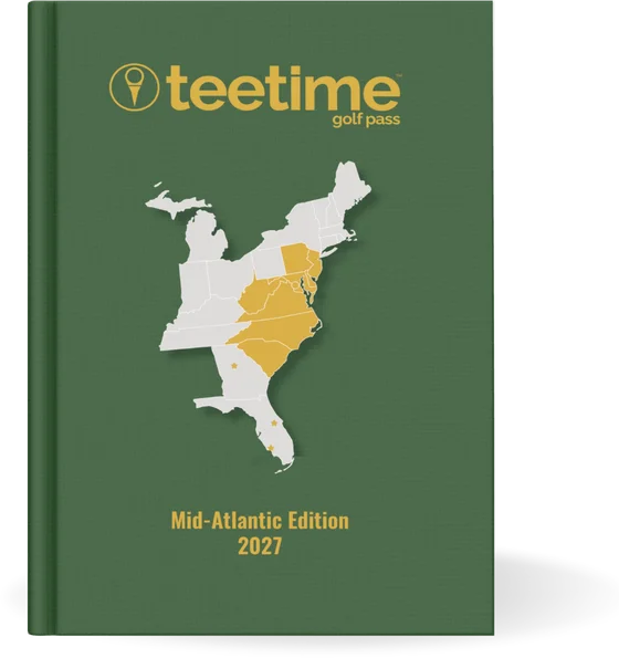 2027 TeeTime Golf Pass book, Mid-Atlantic Edition